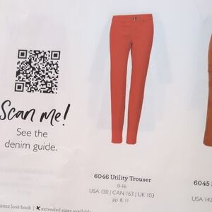 CAbi Red Utility Trousers